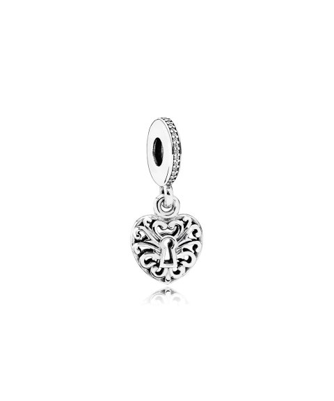 Pandora Intricate Heart Lock Joia Conta Pendente Pulseira Mulher 791876CZ Pandora Intricate Heart Lock Joia Conta Pendente Pulseira Mulher 791876CZ