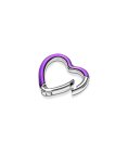 Pandora ME Bright Purple Styling Heart Connector Joia Link Mulher 791973C01