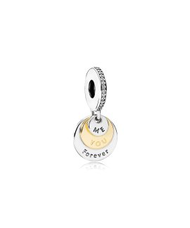 Pandora You And Me Forever Joia Conta Pendente Pulseira 791979CZ