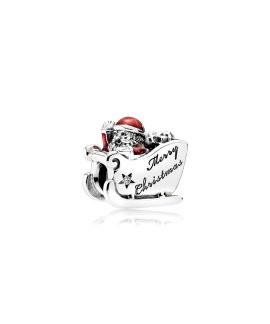 Pandora Sleighing Santa Joia Conta Mulher 792004CZ