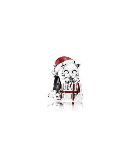 Pandora Christmas Kitten Joia Conta Mulher 792007EN39