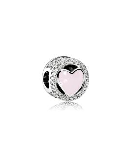 Pandora Valentine´s Pink Wonderful Love Joia Conta Mulher 792034CZ