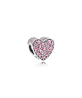 Pandora Dazzling Heart Pink Joia Conta Mulher 792069PCZ