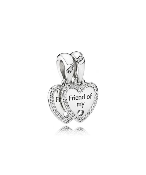 Pandora Hearts of Friendship Joia Conta Pendente Colar Mulher 792147CZ