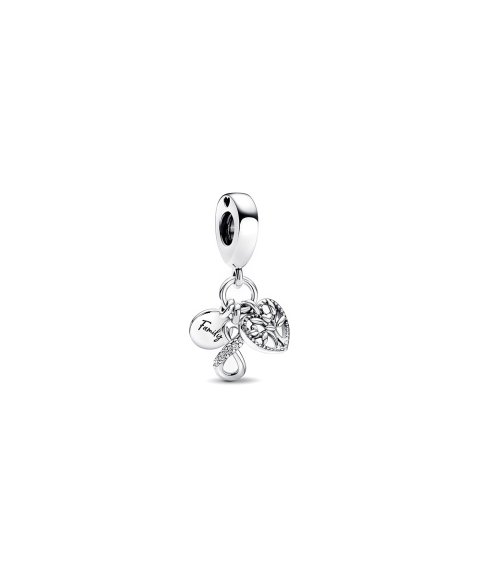 Pandora Family Infinity Triple Joia Conta Pendente Pulseira Mulher 792201C01