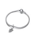 Pandora Sparkling Puzzle Piece Joia Conta Pendente Pulseira Mulher 792241C01