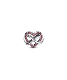 Pandora Family Infinity Red Heart Joia Conta Mulher 792246C01