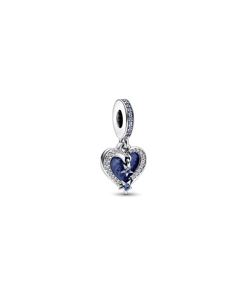 Pandora Celestial Shooting Star Heart Double Joia Conta Pendente Pulseira Mulher 792356C01