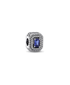 Pandora Blue Sparkling Levelled Rectangular Joia Conta Mulher 792385C01