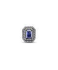 Pandora Blue Sparkling Levelled Rectangular Joia Conta Mulher 792385C01