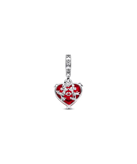 Pandora Disney Mickey and Minnie Mouse Kiss Joia Conta Pendente Pulseira Mulher 792522C01