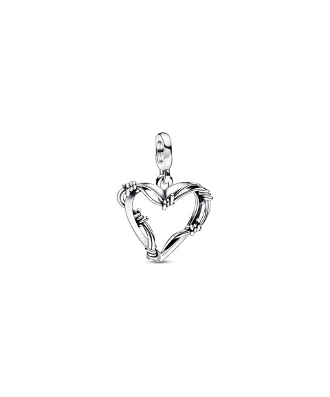 Pandora ME Wire Heart Medallion Joia Pendente Pulseira Mulher 792526C00