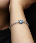 Pandora Blue 2023 Graduation Heart Joia Conta Mulher 792590C01