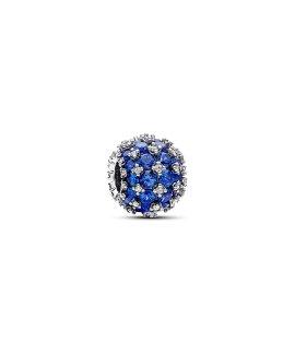 Pandora Sparkling Pavé Round Blue Joia Conta Mulher 792630C02