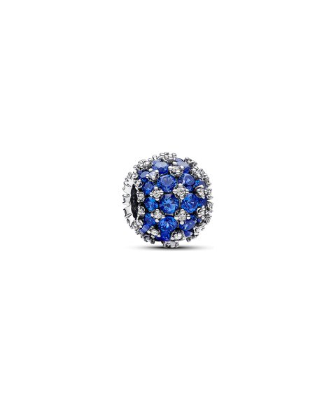 Pandora Sparkling Pavé Round Blue Joia Conta Mulher 792630C02