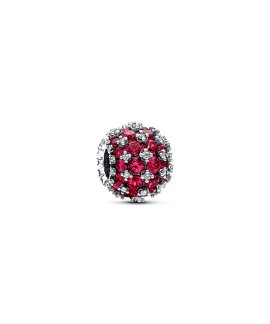 Pandora Sparkling Pavé Round Pink Joia Conta Mulher 792630C03