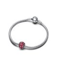 Pandora Sparkling Pavé Round Pink Joia Conta Mulher 792630C03