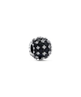 Pandora Sparkling Pavé Round Black Joia Conta Mulher 792630C04