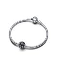 Pandora Sparkling Pavé Round Black Joia Conta Mulher 792630C04