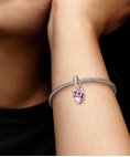 Pandora Pink Family Tree and Heart Joia Conta Pendente Pulseira Mulher 792654C01