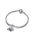 Pandora Camera, Heart and Compass Joia Conta Pendente Pulseira Mulher 792703C01