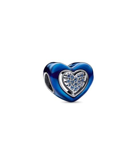 Pandora Blue Spinnable Heart Joia Conta Mulher 792750C01