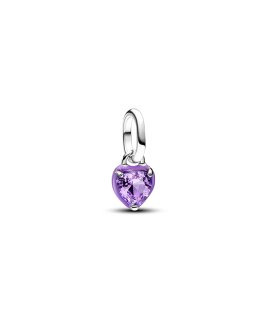 Pandora ME Purple Chakra Heart Mini Joia Conta Pendente Pulseira Mulher 793042C04