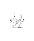 Pandora Splittable Heart and Key Joia Conta Mulher 793081C01