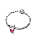 Pandora Red Heart and Arrow Joia Conta Pendente Pulseira Mulher 793085C01