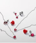 Pandora Red Heart and Arrow Joia Conta Pendente Pulseira Mulher 793085C01