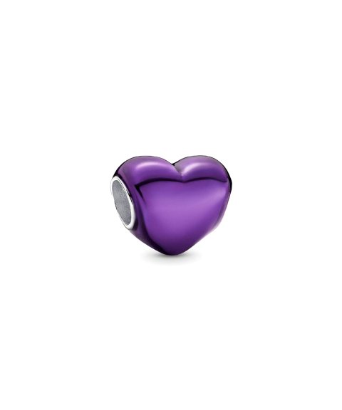Pandora Metallic Purple Heart Joia Conta Mulher 793337C01