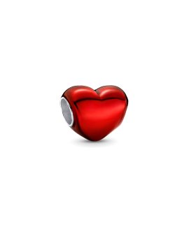Pandora Metallic Red Heart Joia Conta Mulher 793337C02