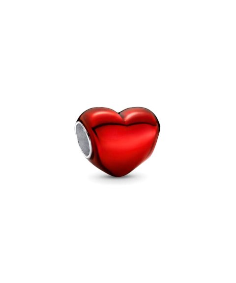 Pandora Metallic Red Heart Joia Conta Mulher 793337C02