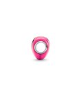 Pandora Metallic Pink Heart Joia Conta Mulher 793337C03