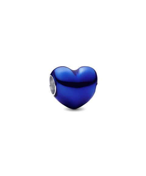 Pandora Metallic Blue Heart Joia Conta Mulher 793337C05