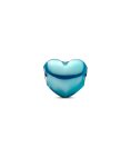Pandora Metallic Sky Blue Heart Joia Conta Mulher 793337C06
