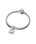 Pandora Friendship Opalescent Joia Conta Pendente Pulseira Mulher 793434C01