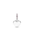 Pandora Engravable Heart Pink Stone Joia Conta Pendente Pulseira Mulher 793926C02