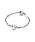 Pandora Engravable Clear Stone Heart Joia Conta Mulher 794161C04