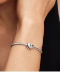 Pandora Engravable Clear Stone Heart Joia Conta Mulher 794161C04
