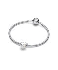 Pandora Engravable White Stone Heart Joia Conta Mulher 794161C06