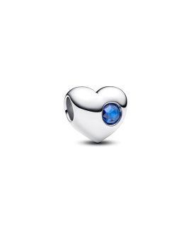 Pandora Engravable Blue Stone Heart Joia Conta Mulher 794161C09