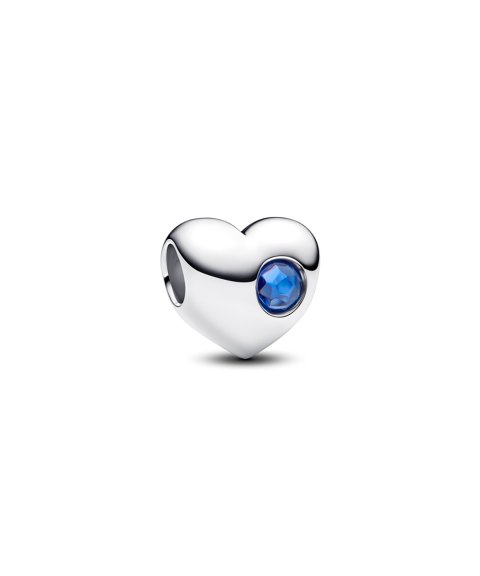 Pandora Engravable Blue Stone Heart Joia Conta Mulher 794161C09
