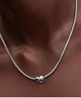 Pandora Engravable Blue Stone Heart Joia Conta Mulher 794161C09