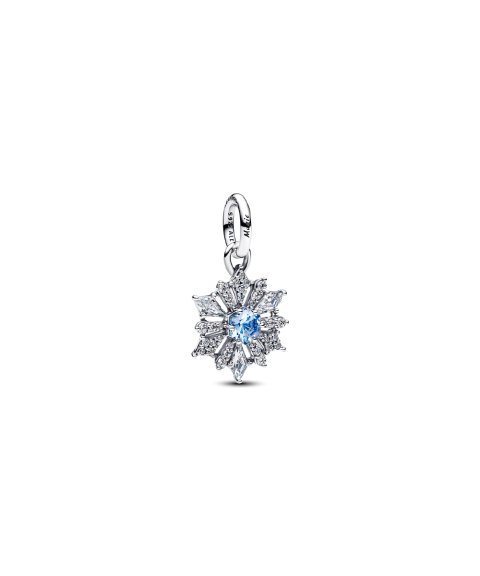 Pandora Disney Frozen Queen Elsa Snowflake Joia Conta Pendente Pulseira Mulher 794209C01