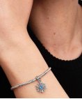 Pandora Disney Frozen Queen Elsa Snowflake Joia Conta Pendente Pulseira Mulher 794209C01
