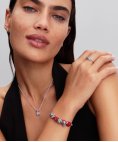 Pandora Disney Stitch with Red Murano Glass Rose Joia Conta Mulher 794378C01