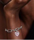Pandora ME Radiating Pink Heart Medallion Joia Conta Pendente Pulseira Mulher 794409C01