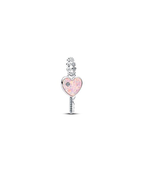 Pandora Opalescent Heart Key Joia Conta Pendente Pulseira Mulher 794427C01