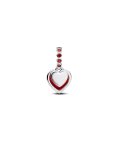 Pandora Red Murano Glass Heart Joia Conta Pendente Pulseira Mulher 794429C01